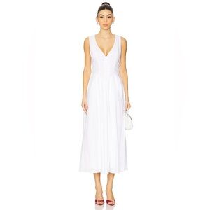 MORE TO COME Rae Midi Dress in White